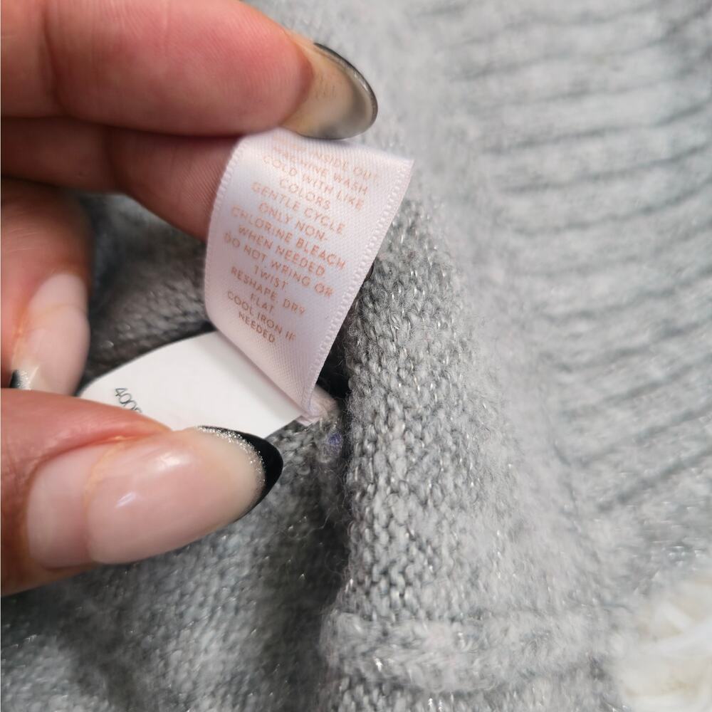 Lauren Conrad Gray Crewneck Mermaidcore Sweater - Picture 9 of 13
